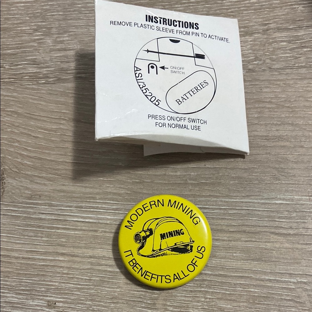 Vintage Modern Mining Pin (Electronics don’t work)